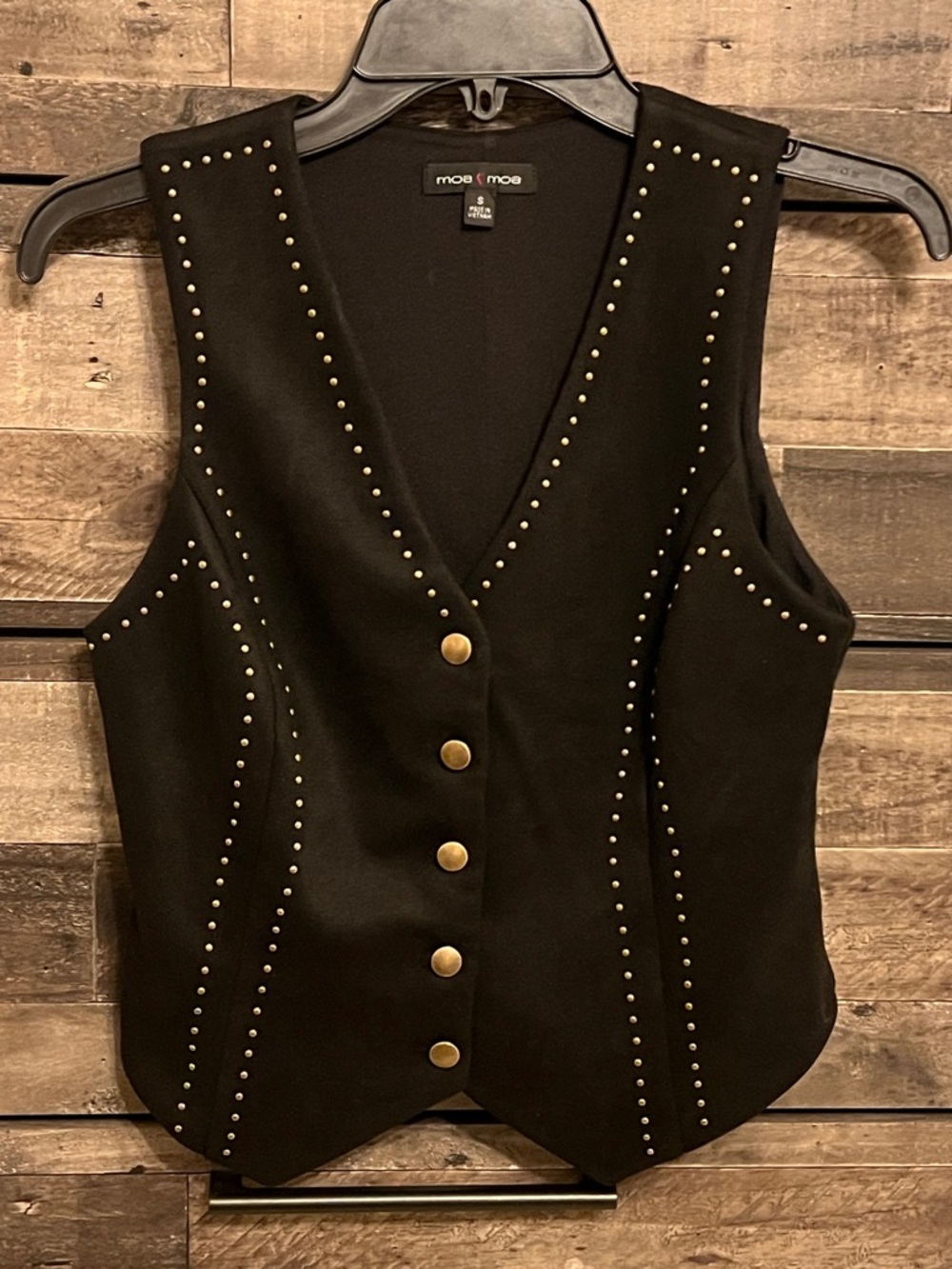 Moa Moa Black Studded Vest
